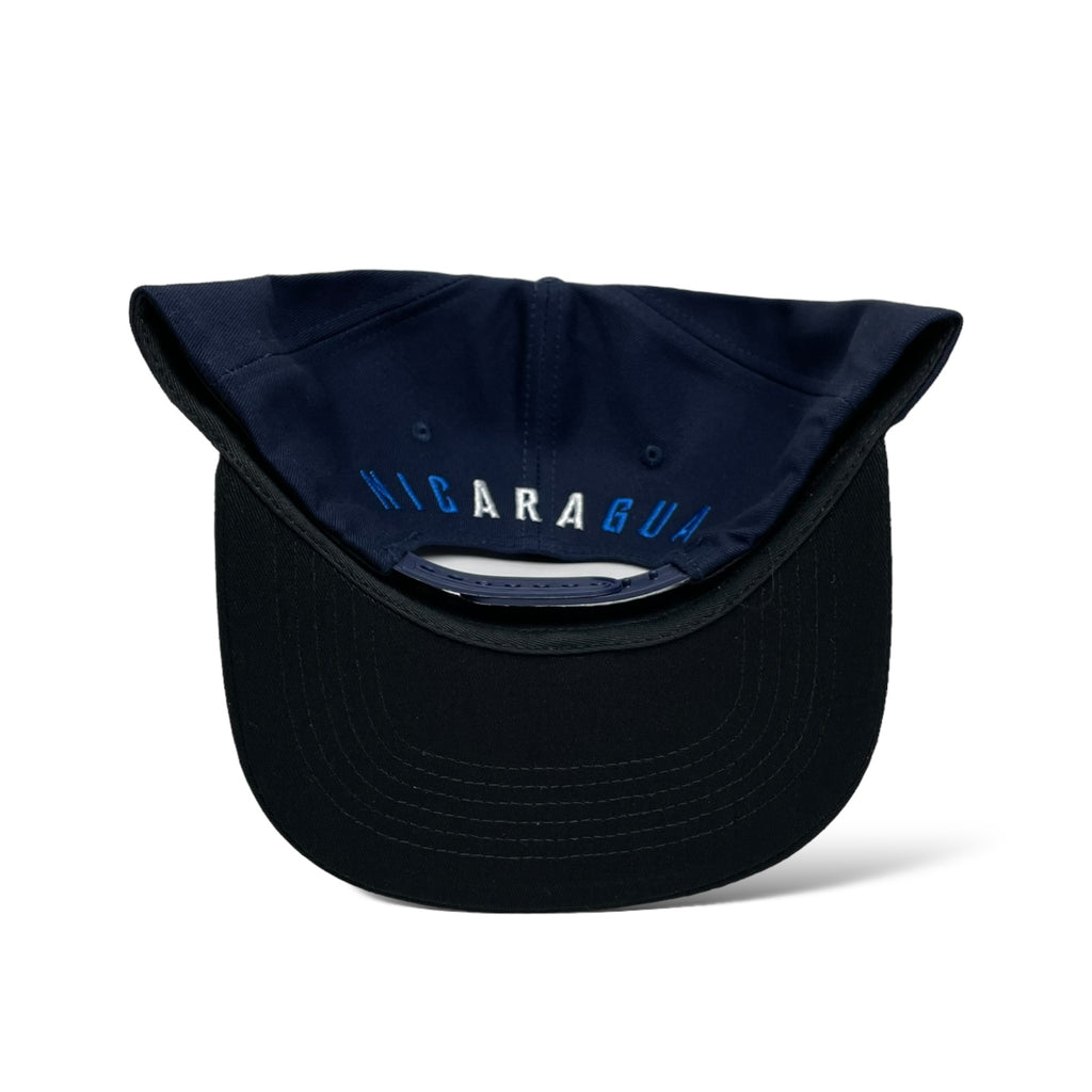 Gorra de Baseball Snapback con Bandera de Nicaragua - Color Navy