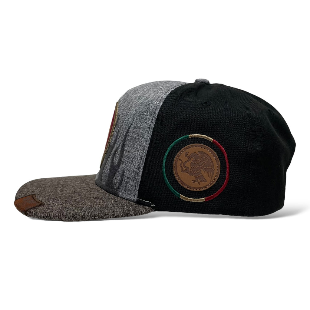 Mexican Eagle Flat Bill Snapback Cap - Mexico Federal Aguila Logo