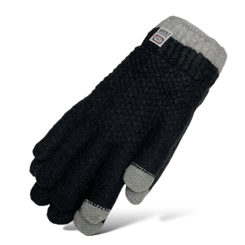 Women’s Winter Gloves - Warm Fleece-Lined Knit, 2-Finger Touch Screen Compatible