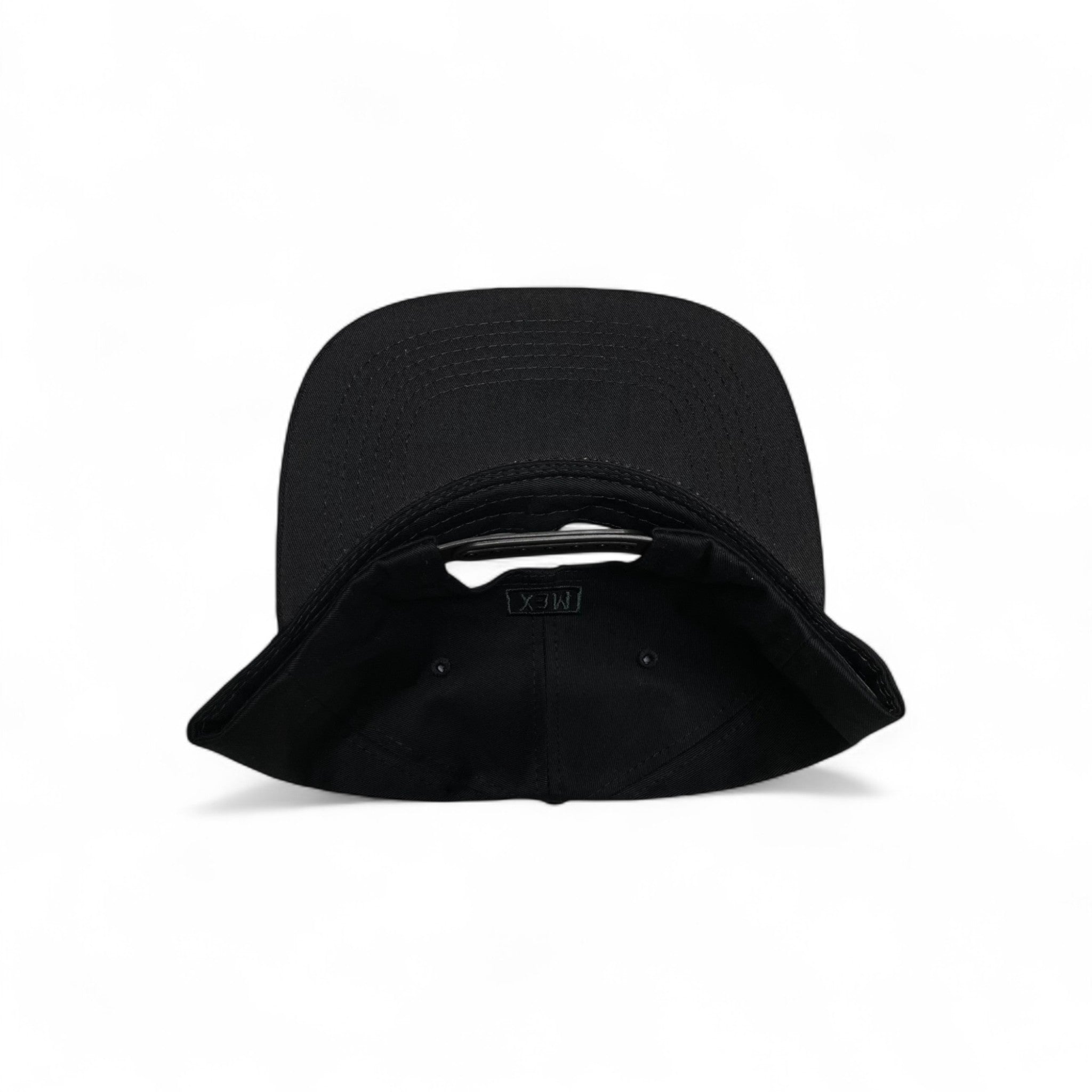 Hecho en Mexico Golden Mexican Eagle Rubber Patch Snapback Cap – Black