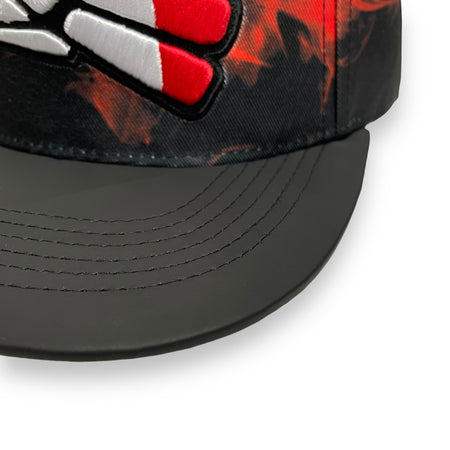 Hecho en México Eagle 3D Embroidered Snapback Cap Flat Brim - Detail Shot