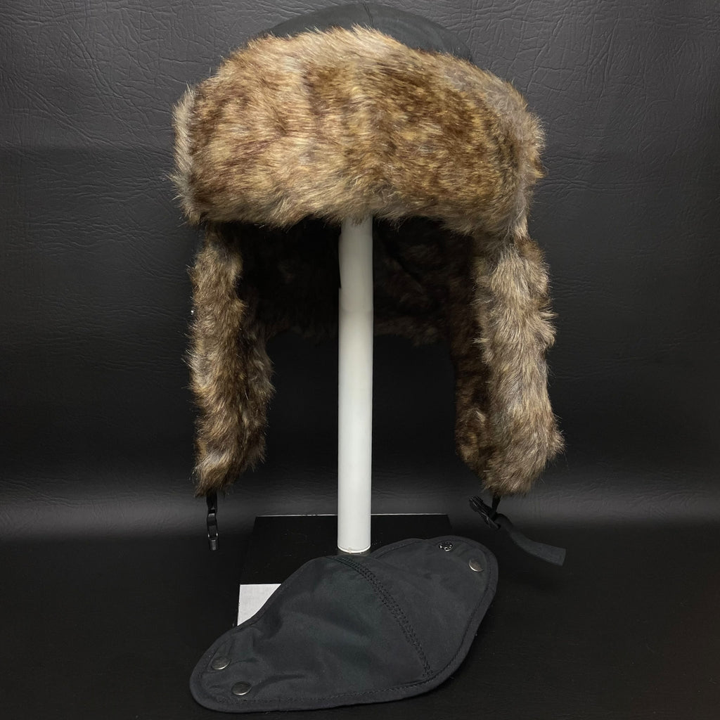 Winter Fur Ear Flap Hat Trapper Chic Russian Trooper Ski Cap Face Mask