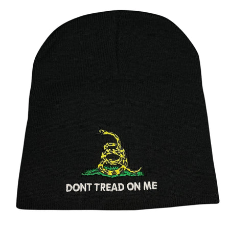 Gadsden Don't Tread On Me Beanie Hat, perfect for patriots and history lovers.