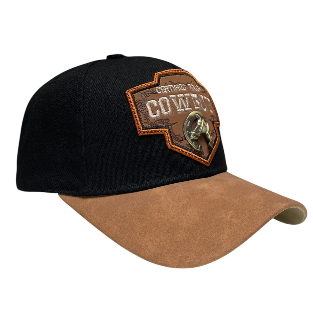 Cowboy Horseshoe Baseball Cap – Adjustable Western Snapback Hat