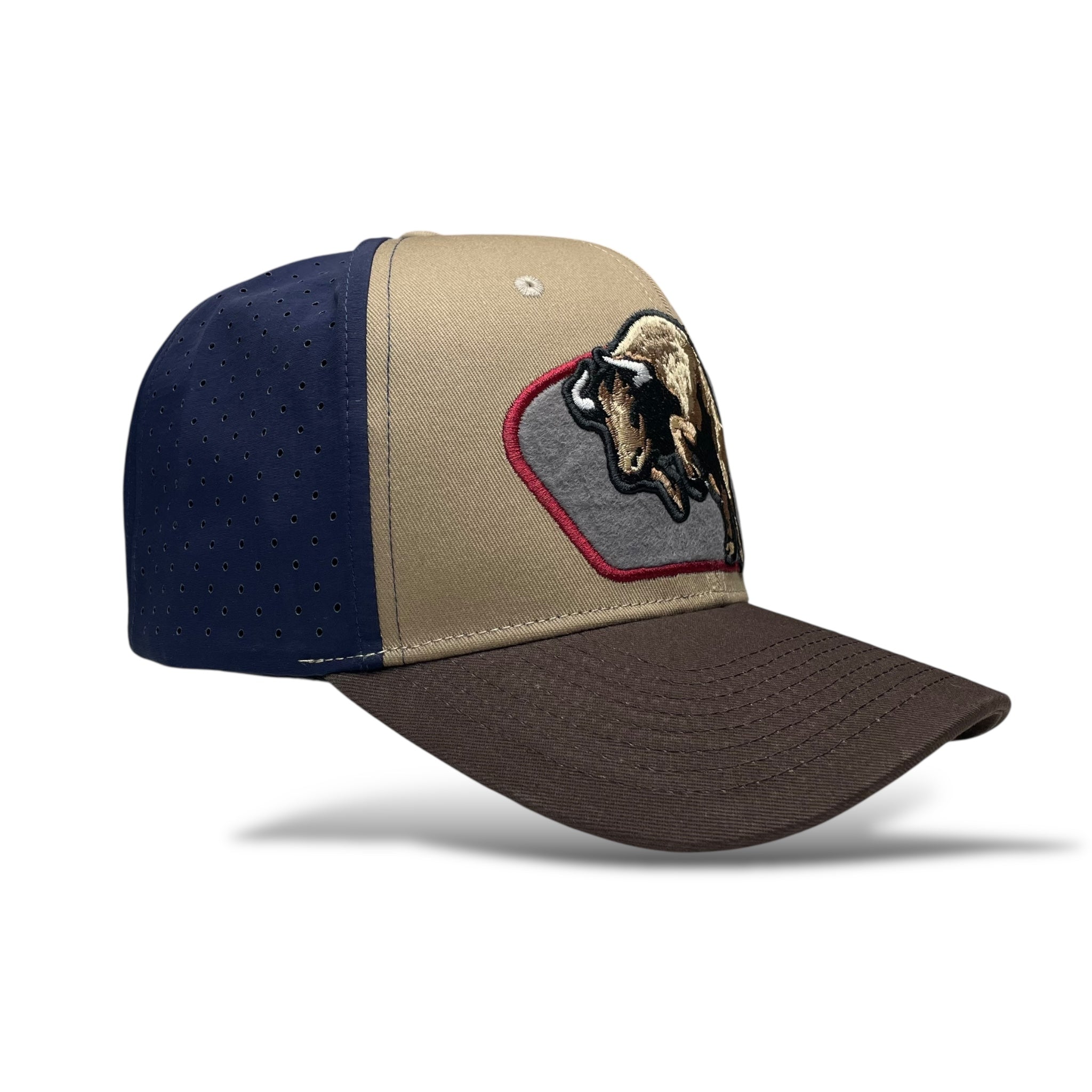 Bull Embroidered Western Rodeo Style Snapback Cap
