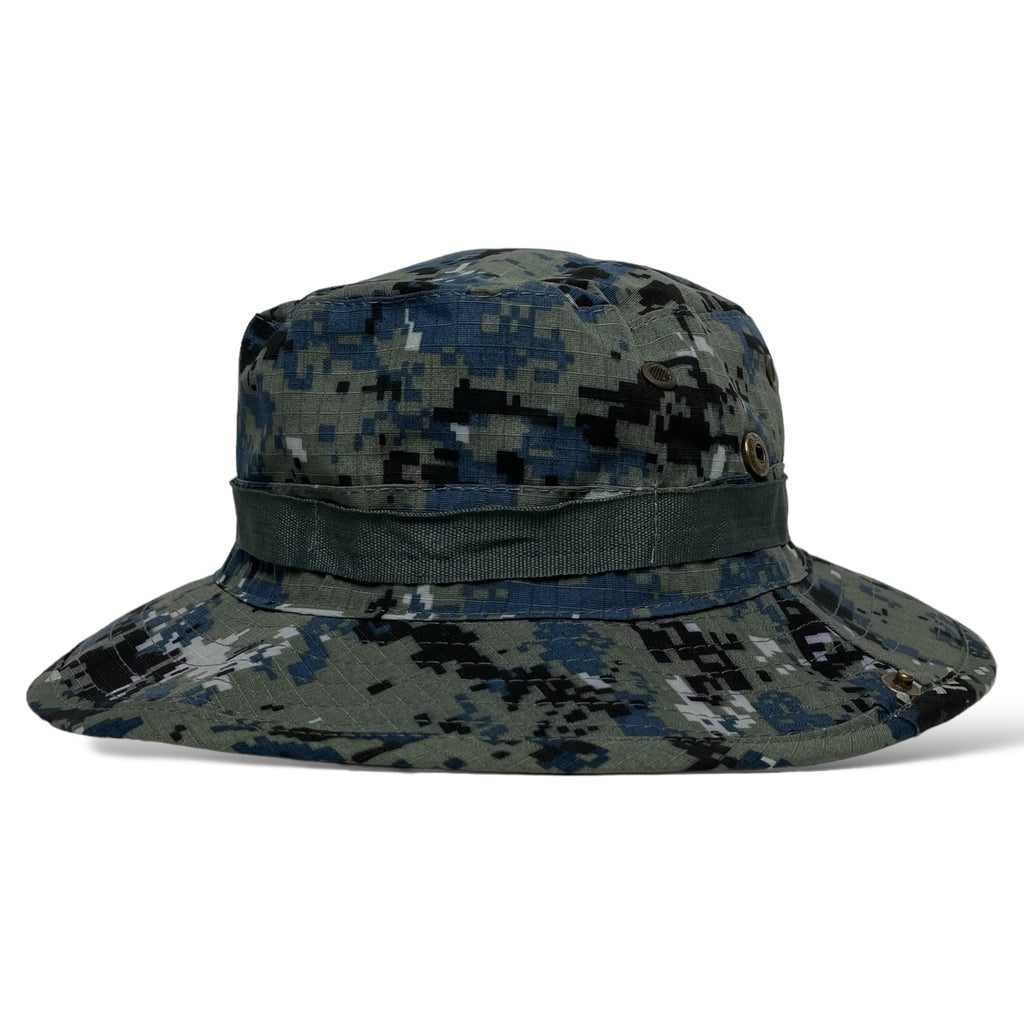 2 Men’s Wide Brim Camo Bucket Hat – Fishing, Hiking, Hunting Cap