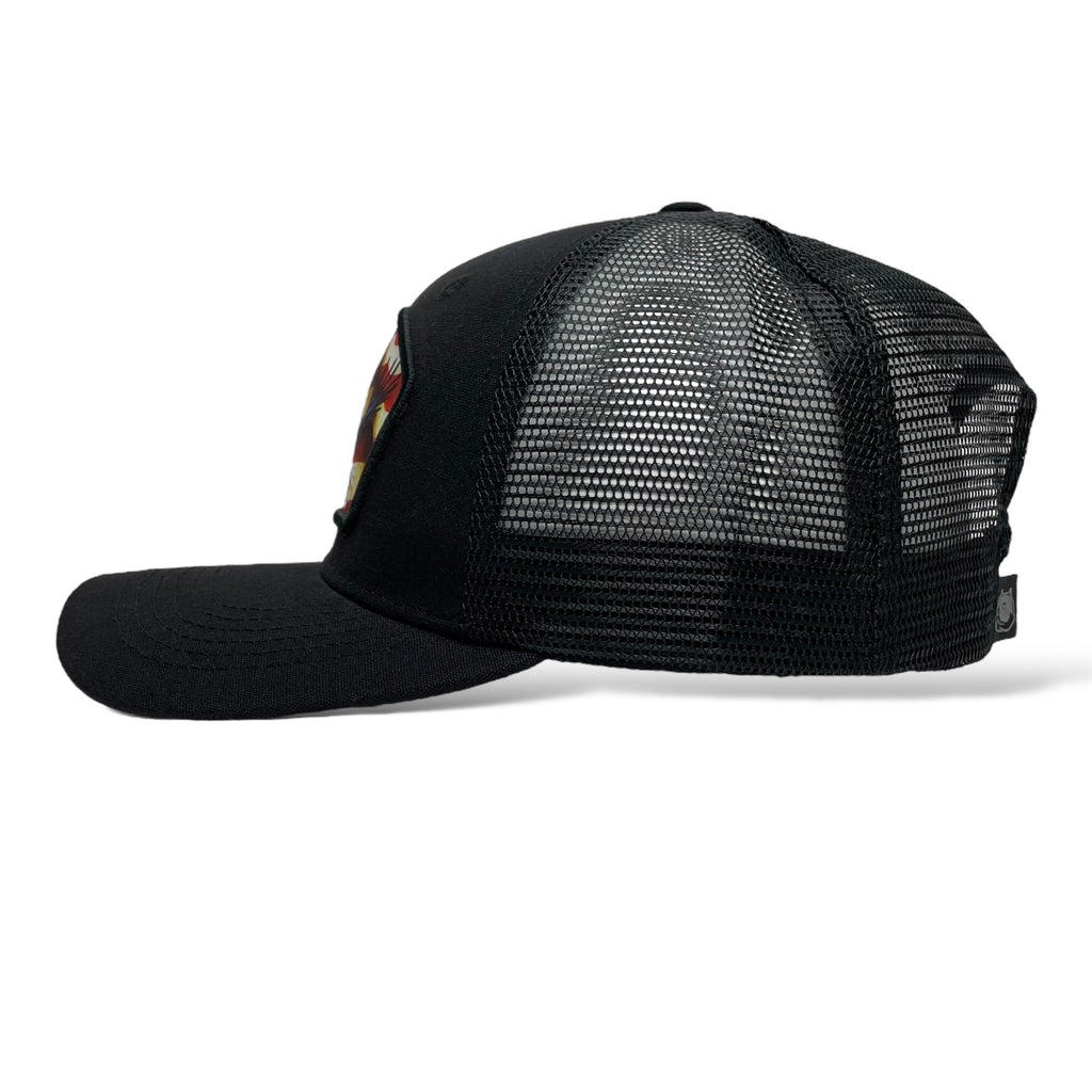 Wholesale Trucker Hat - Snapback with Flying Eagle Patch on USA Flag