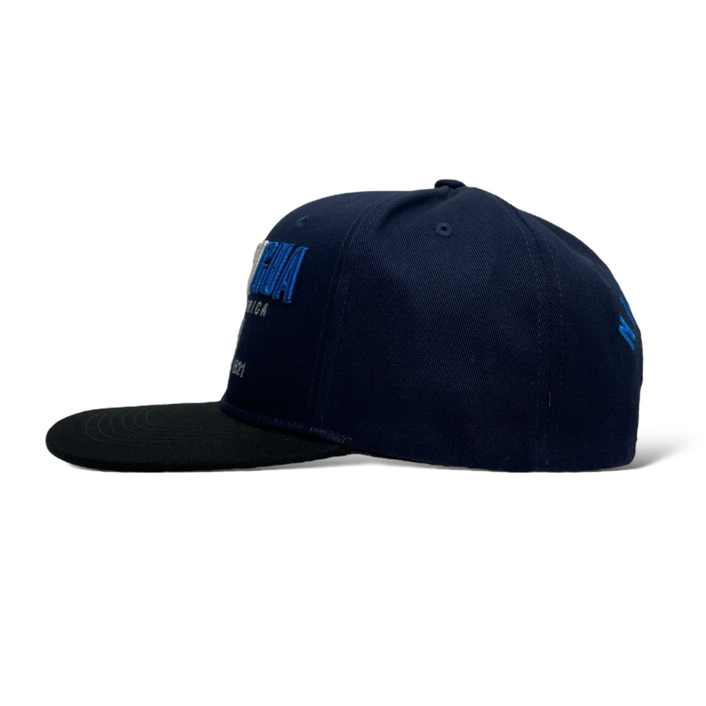 Gorra de Baseball Snapback con Bandera de Nicaragua - Color Navy