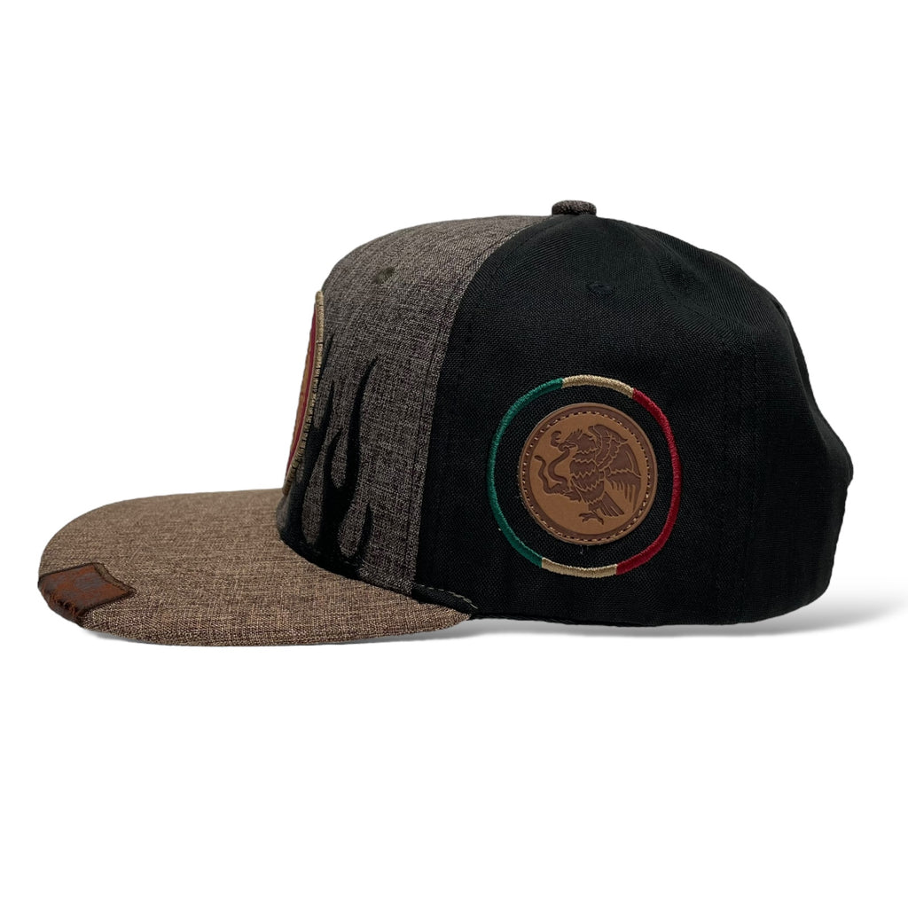 Mexican Eagle Flat Bill Snapback Cap - Mexico Logo