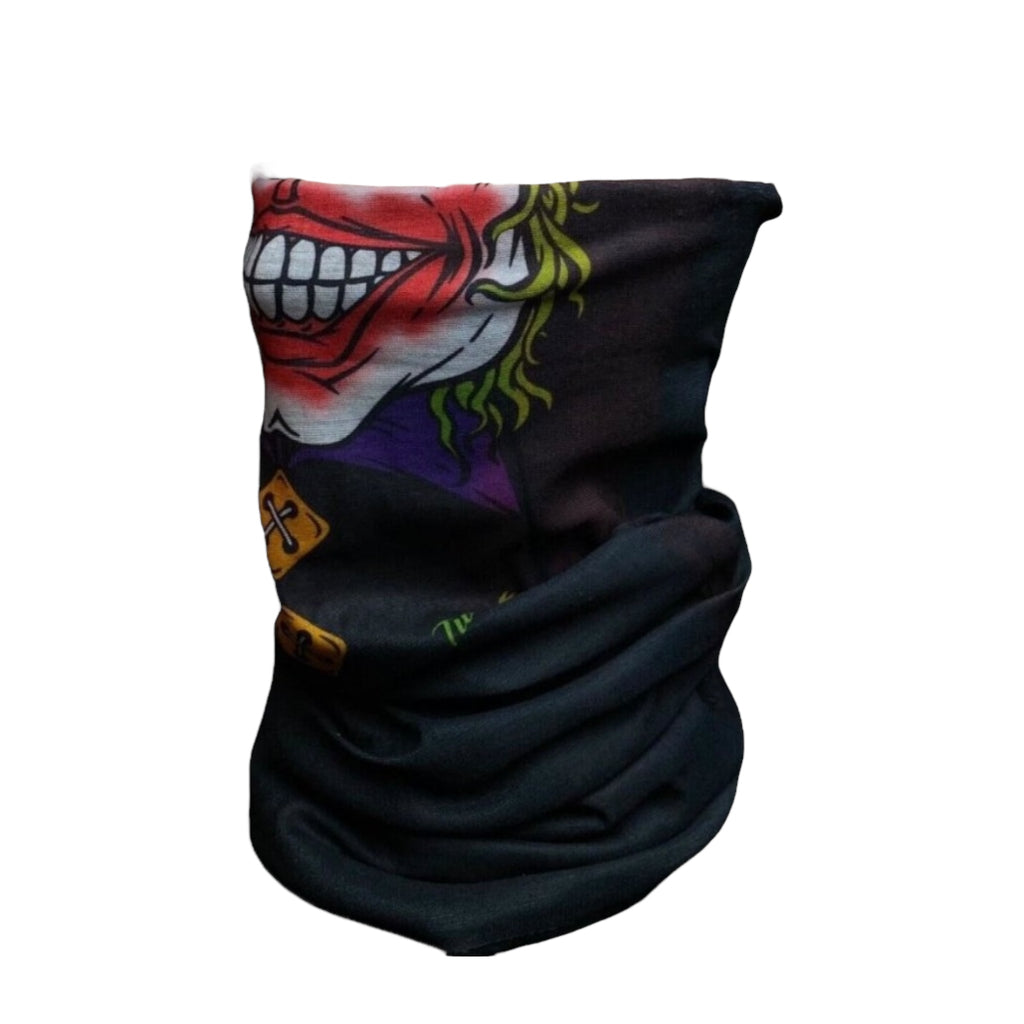 Clown Face Design Winter Thermal Balaclava, Warm Neck Gaiter Face Mask Unisex