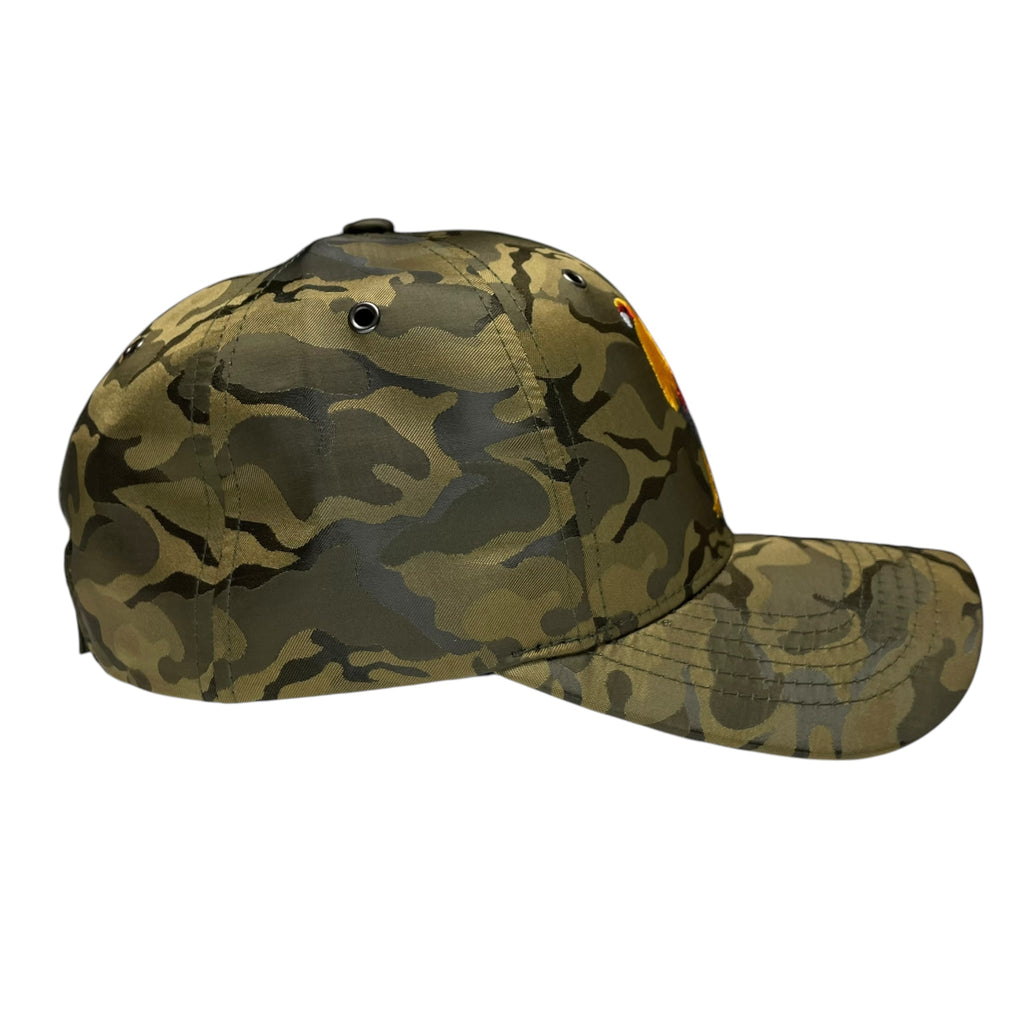 Rooster Fight Baseball Cap Camouflage Olive, Adjustable Hat