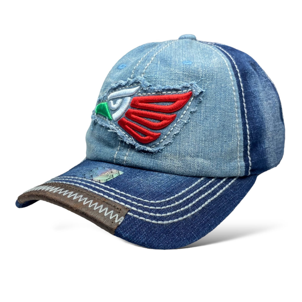 Hecho en Mexico Eagle Embroidered Patch Cap, Adjustable Strap for Men and Women