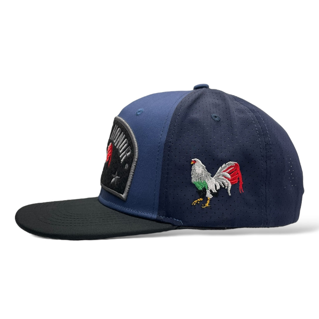 Mexico Baseball Snapback Cap - Embroidered Mexican Rooster Design