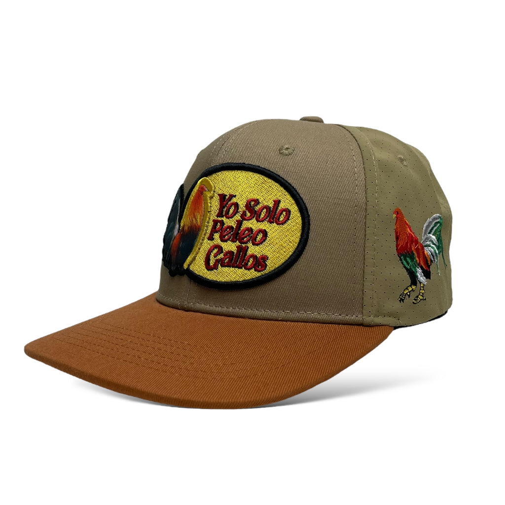 Men's Snapback Baseball Cap with Yo Solo Peleo Gallos and Rooster Embroidery - Side View