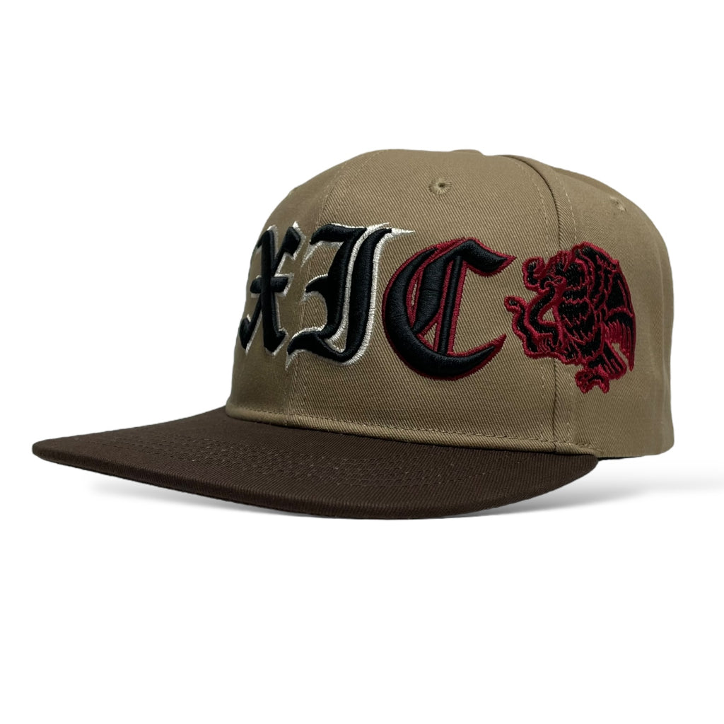 Gorra de Baseball Mexico Aguila Bordado 3D Snapback Visera Plana