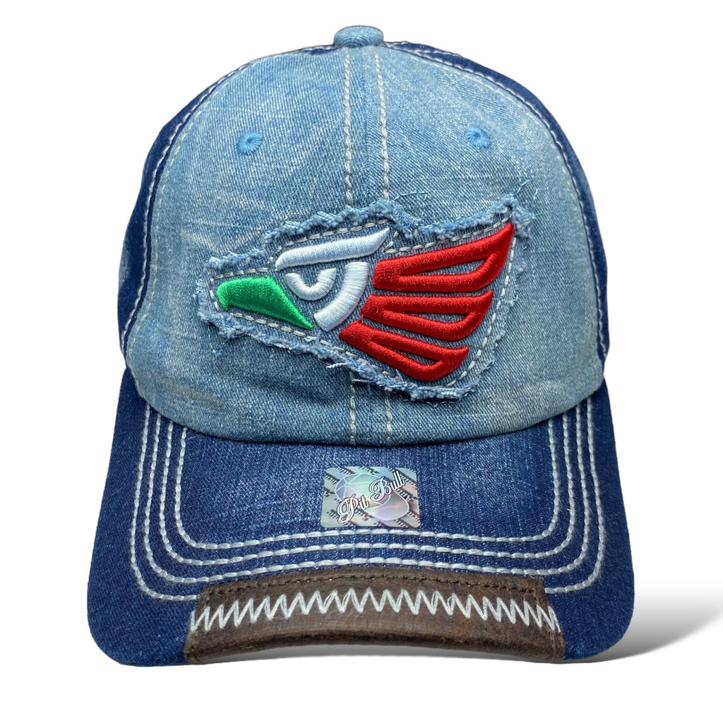 Hecho en Mexico Eagle Embroidered Patch Cap, Adjustable Strap for Men and Women