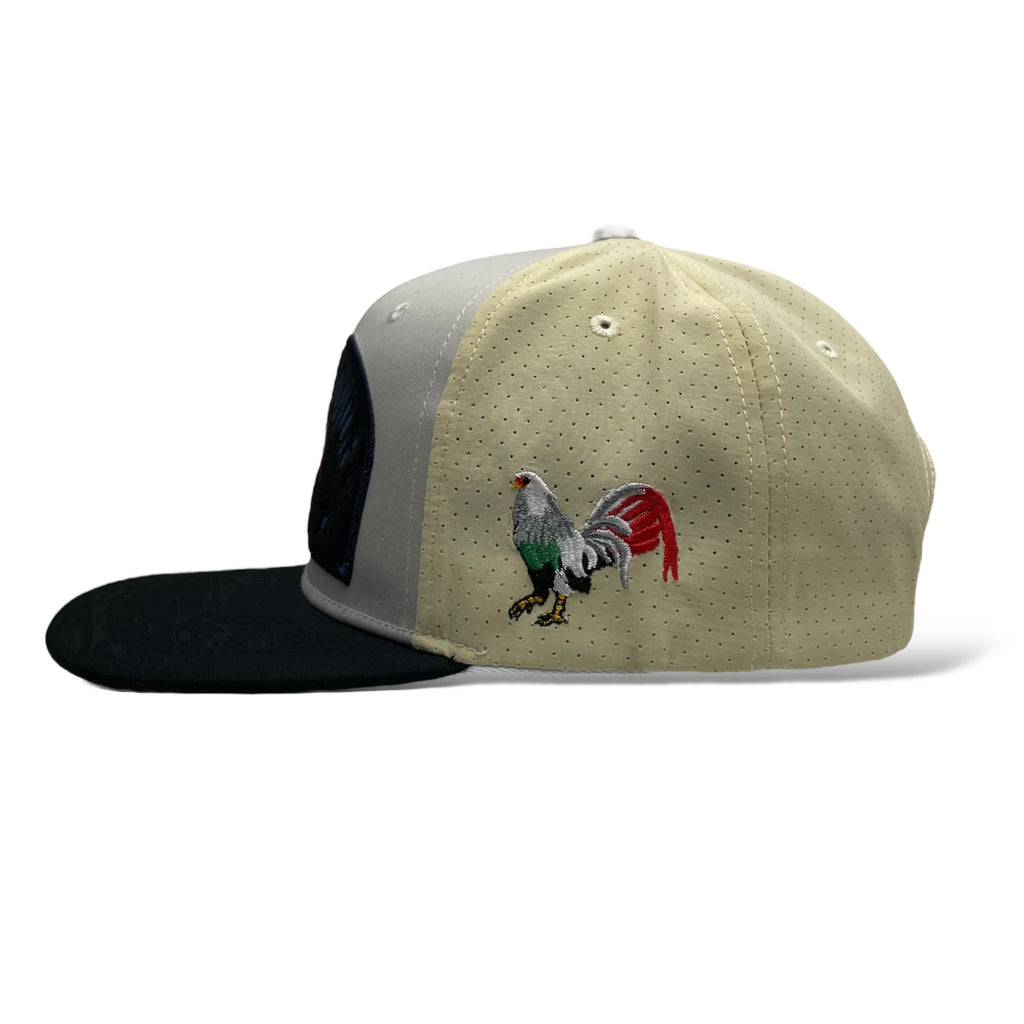 Mexico Baseball Snapback Cap - Embroidered Mexican Rooster Design Hats