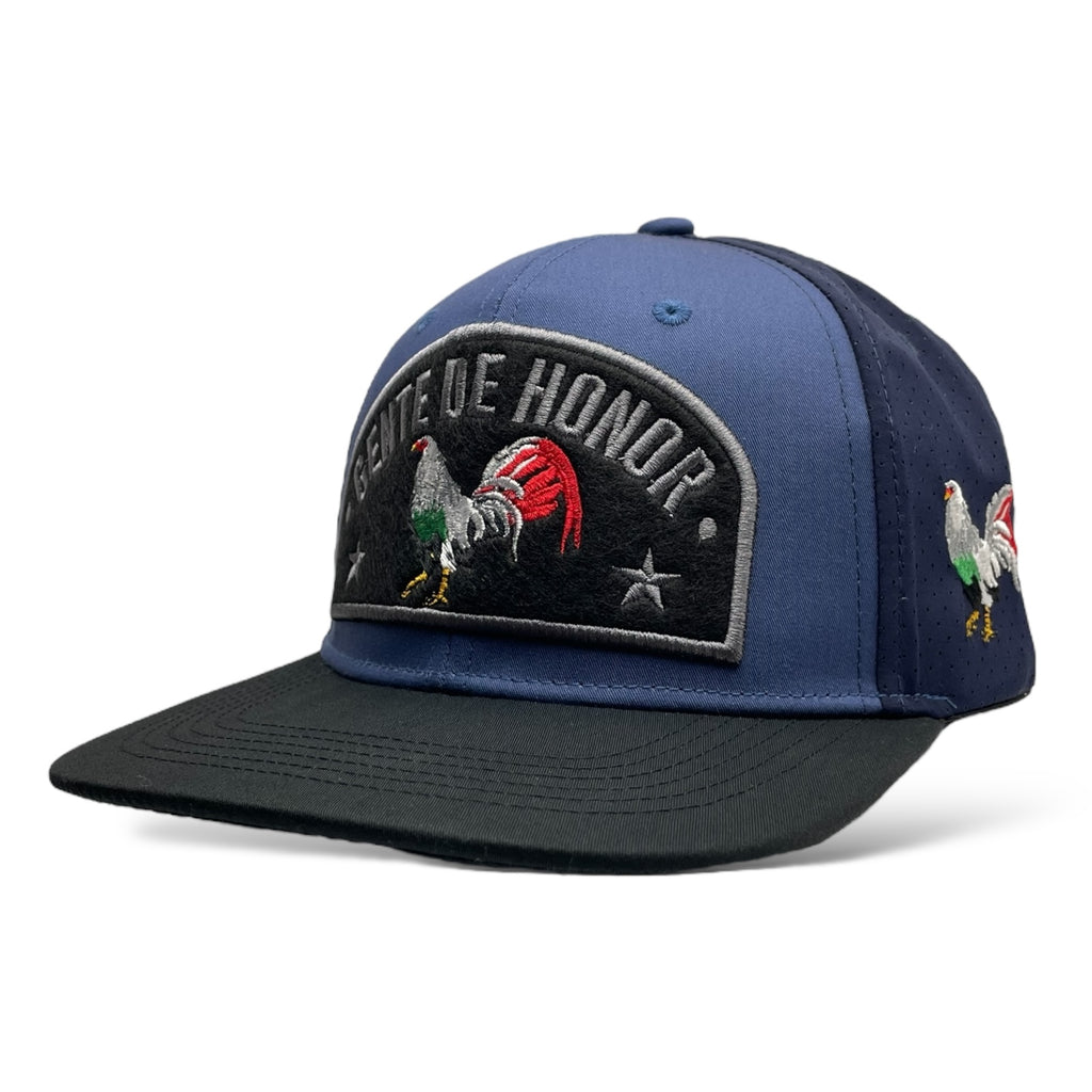 Mexico Baseball Snapback Cap - Embroidered Mexican Rooster Design