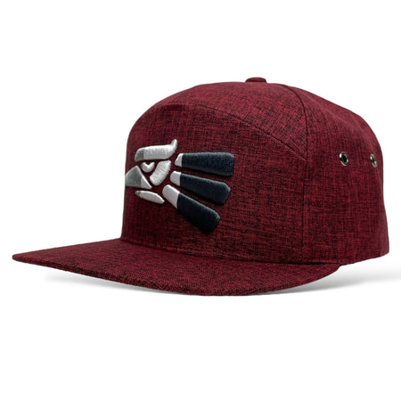 Premium Red/Black Snapback Cap with Hecho en Mexico Eagle Design