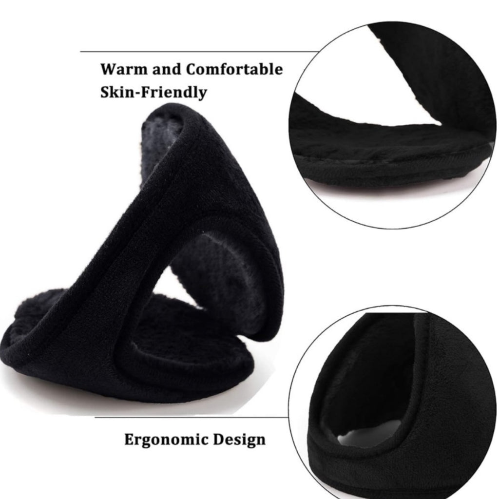 Unisex Winter Fleece Ear Warmers – Classic Earmuffs Design for Men and Women