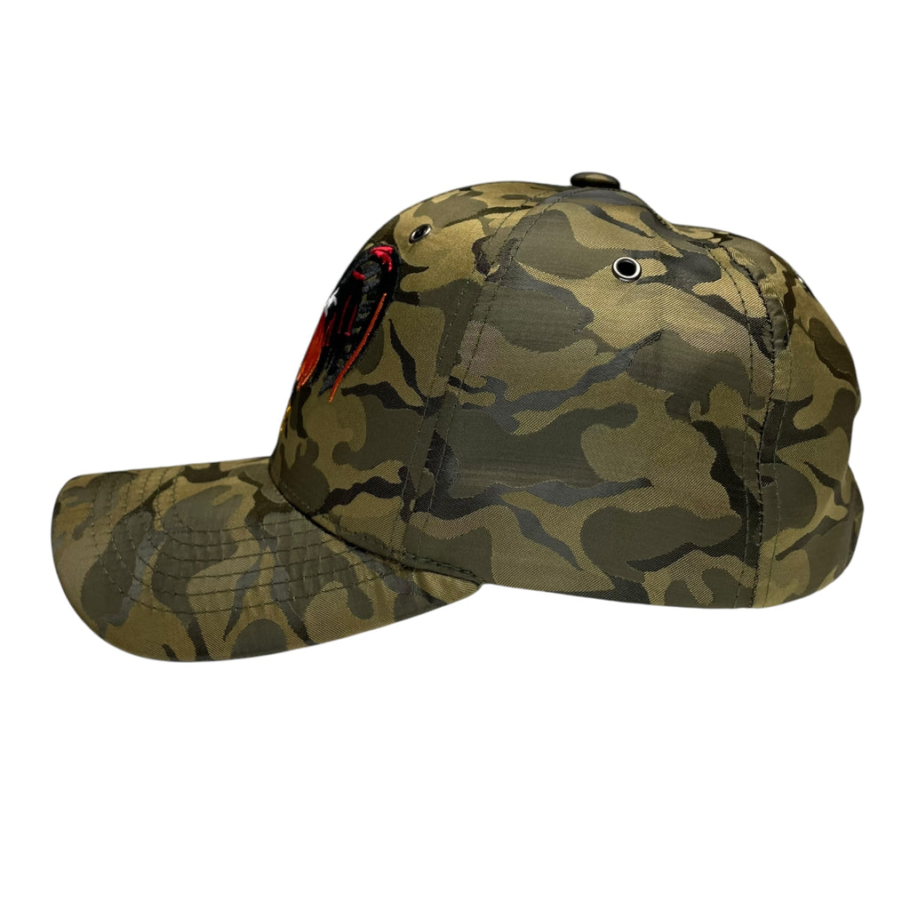 Rooster Fight Baseball Cap Camouflage Olive, Adjustable Hat