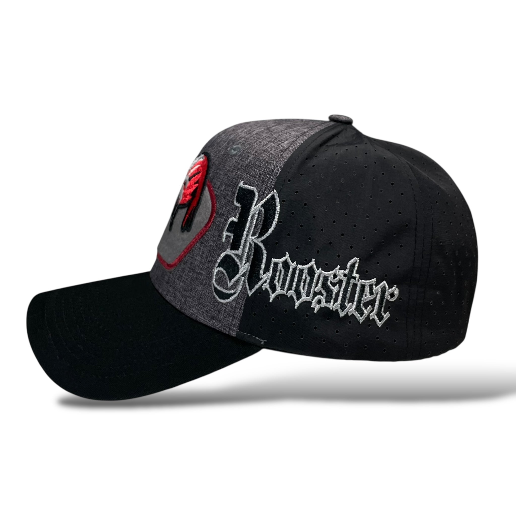 Mexican Rooster El Gallo Embroidered Snapback Cap Gray Western