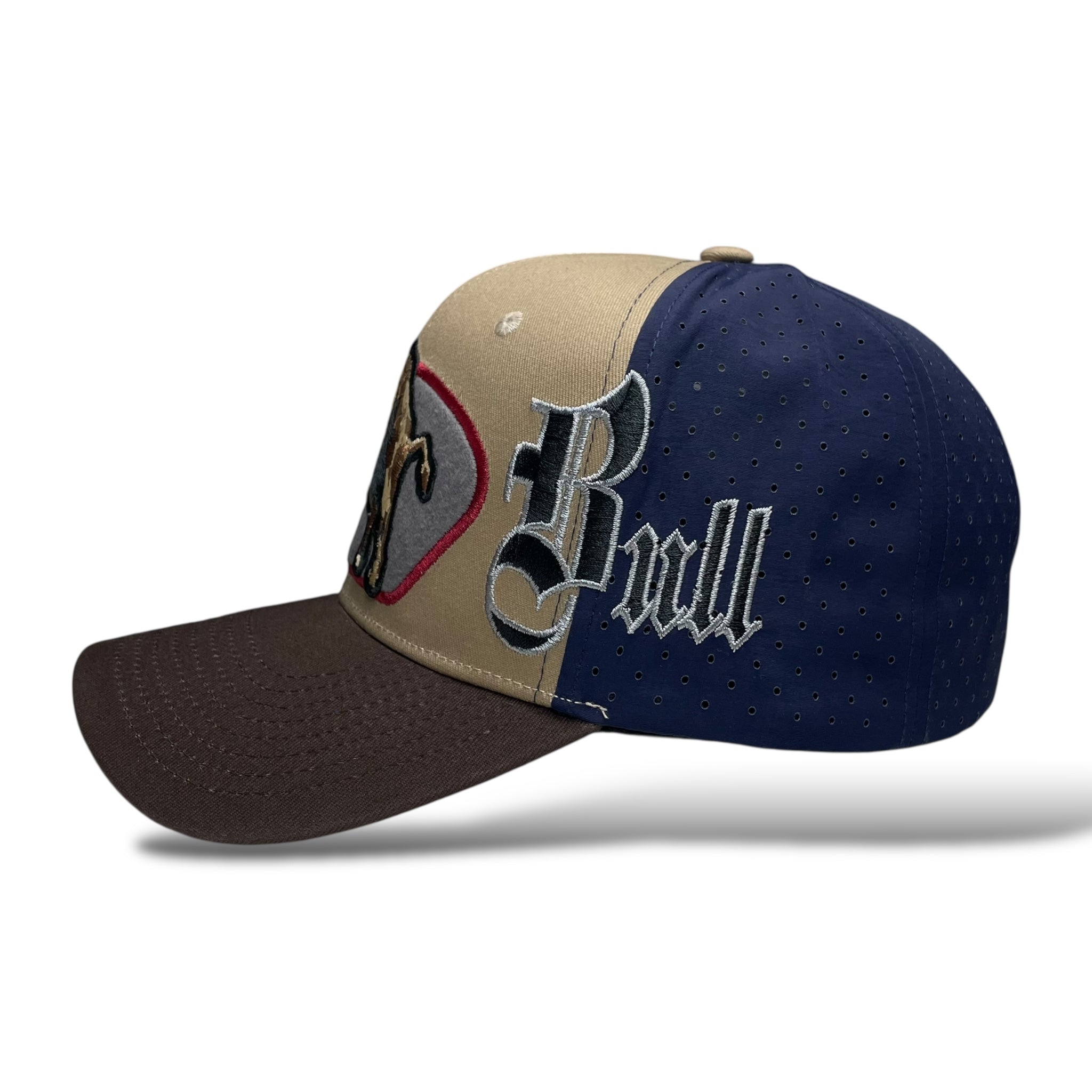 Bull Embroidered Western Rodeo Style Snapback Cap