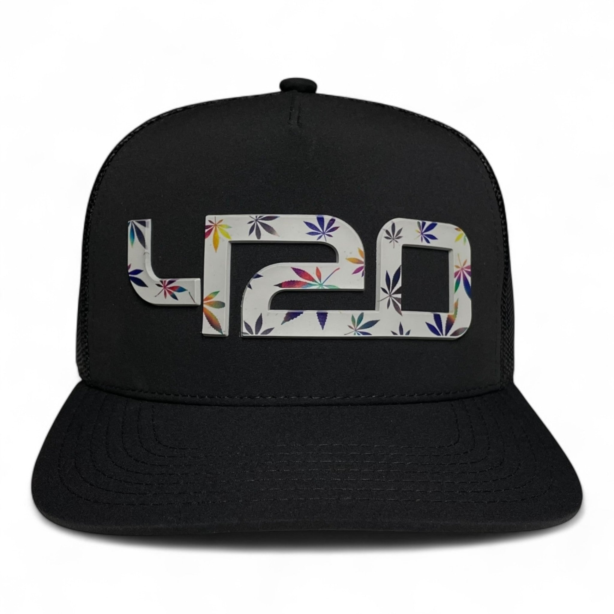 Snapback cap with 420 lifestyle PVC patch, streetwear style, adjustable closure, ideal for casual wear, festivals, or events.