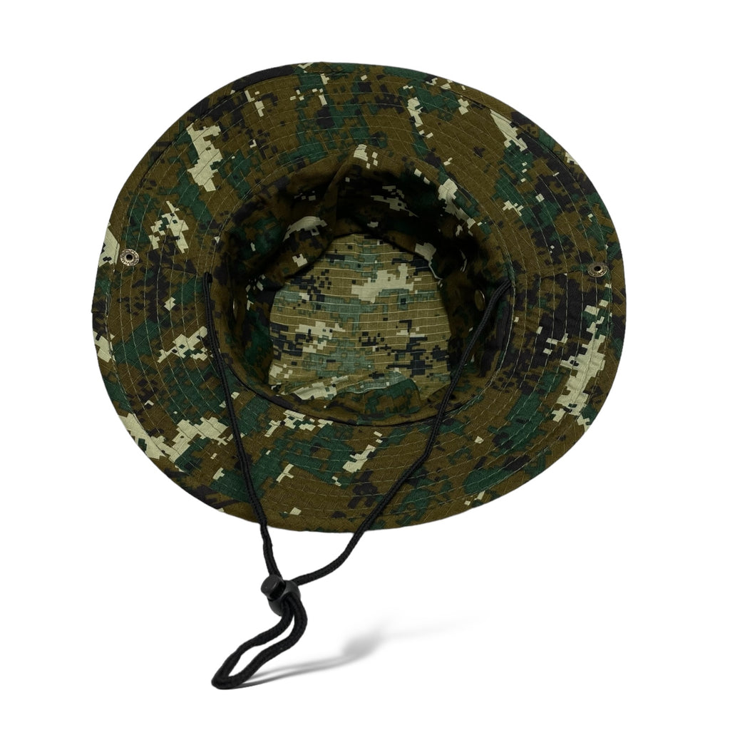 2 Men’s Wide Brim Camo Bucket Hat – Fishing, Hiking, Hunting Cap