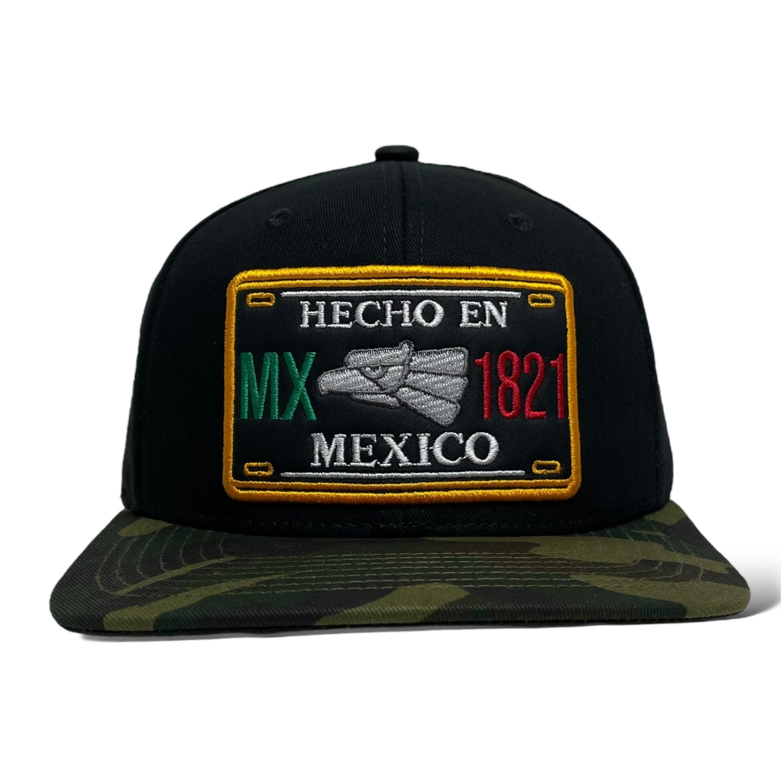 Hecho en Mexico 3D Embroidered Snapback Cap with Flat Brim