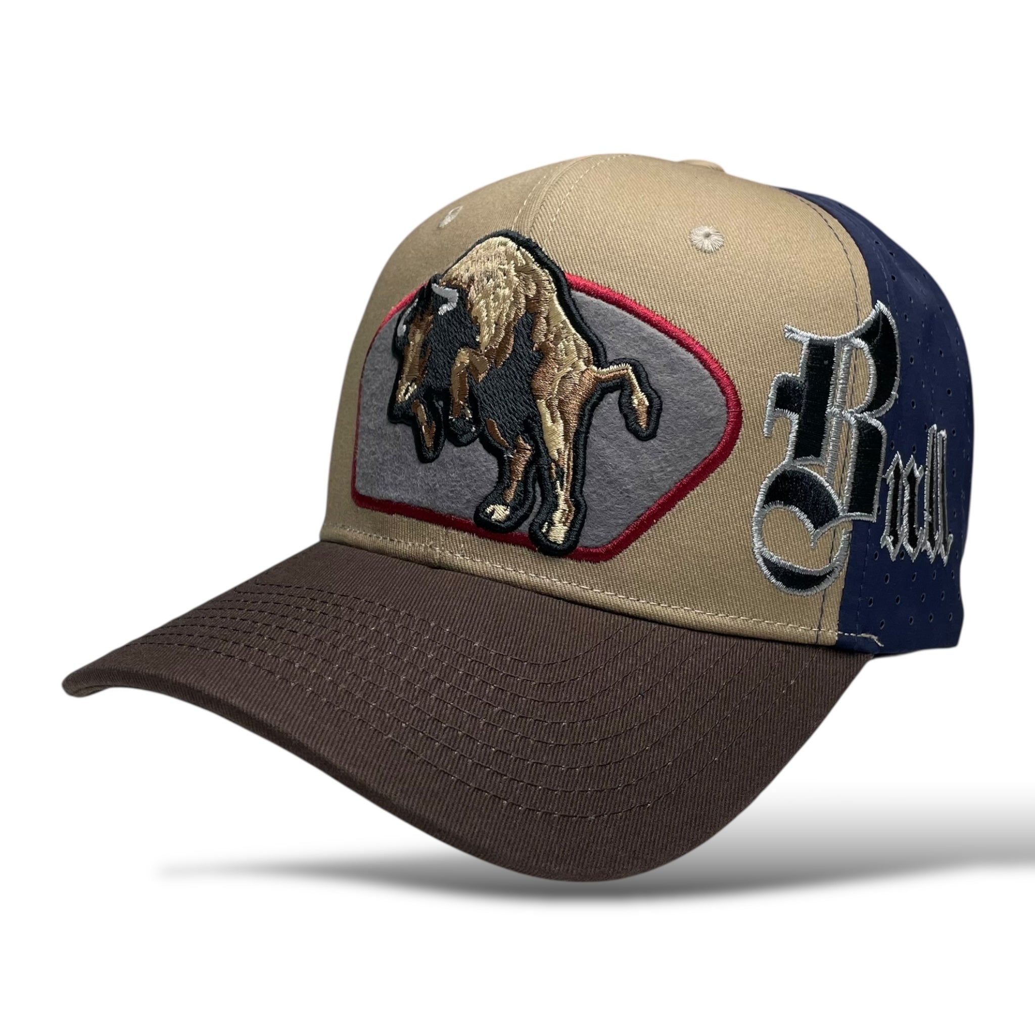 Bull Embroidered Western Rodeo Style Snapback Cap