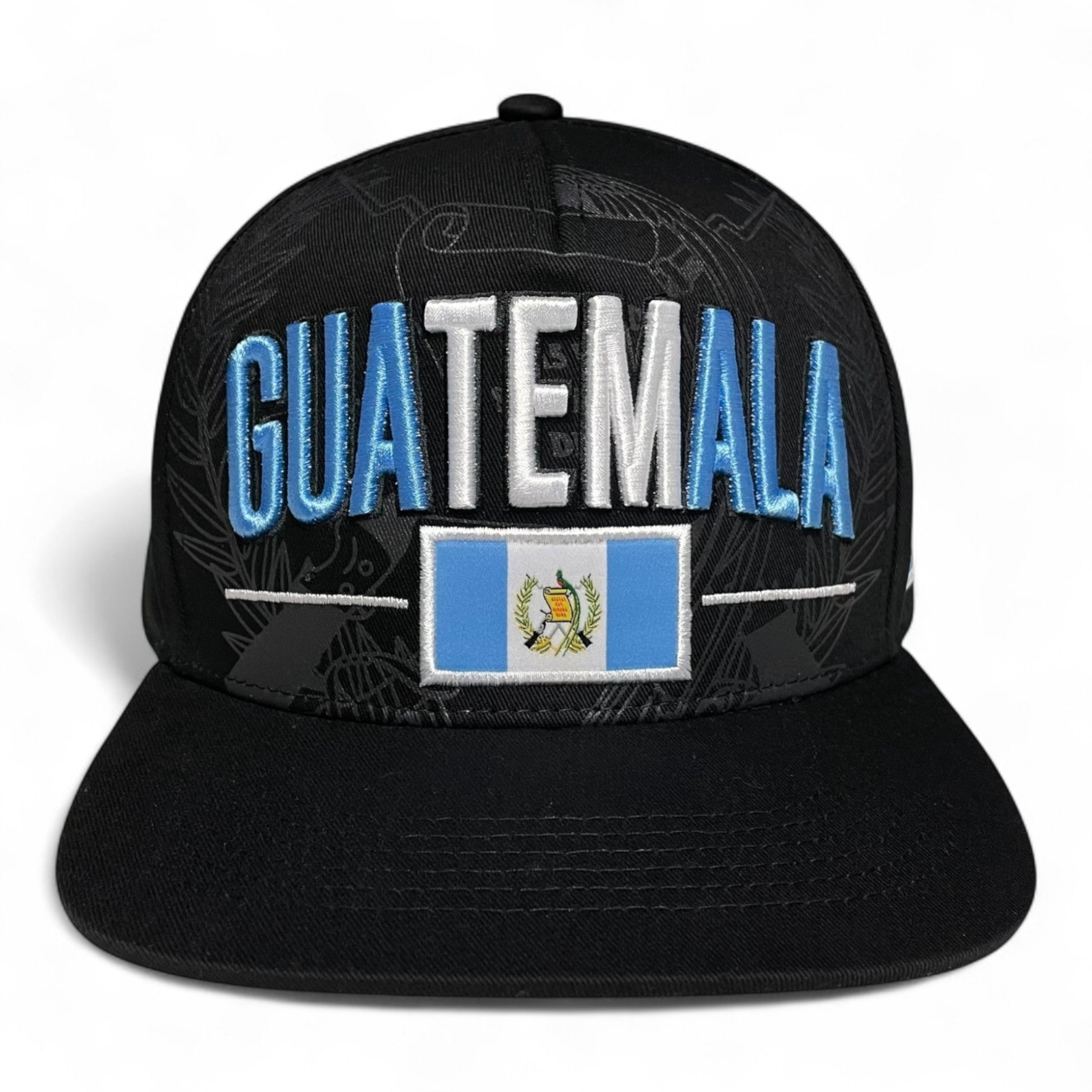 Guatemala flag 3D embroidered snapback cap with adjustable closure, stylish patriotic design, ideal for casual wear or events.