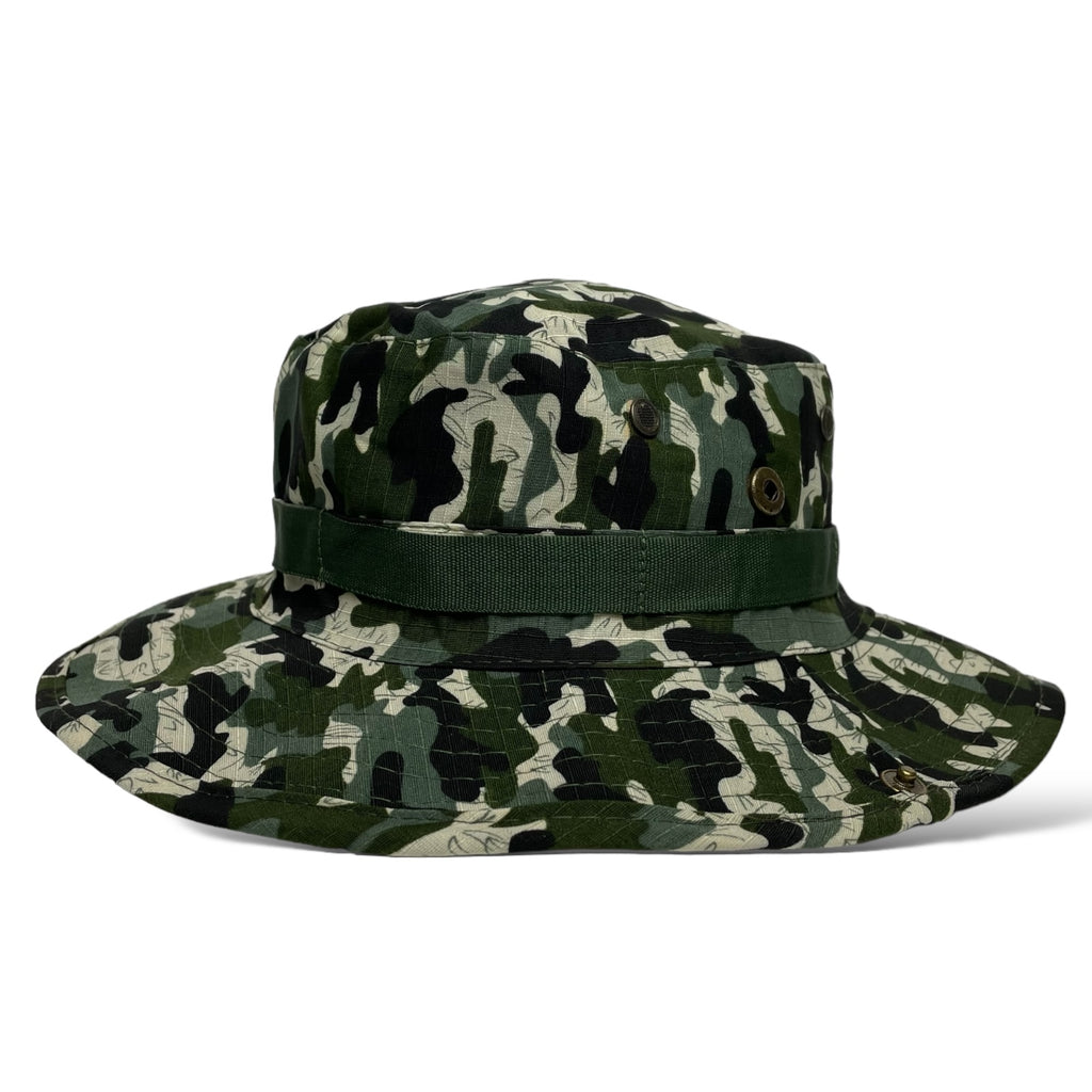 2 Men’s Wide Brim Camo Bucket Hat – Fishing, Hiking, Hunting Cap