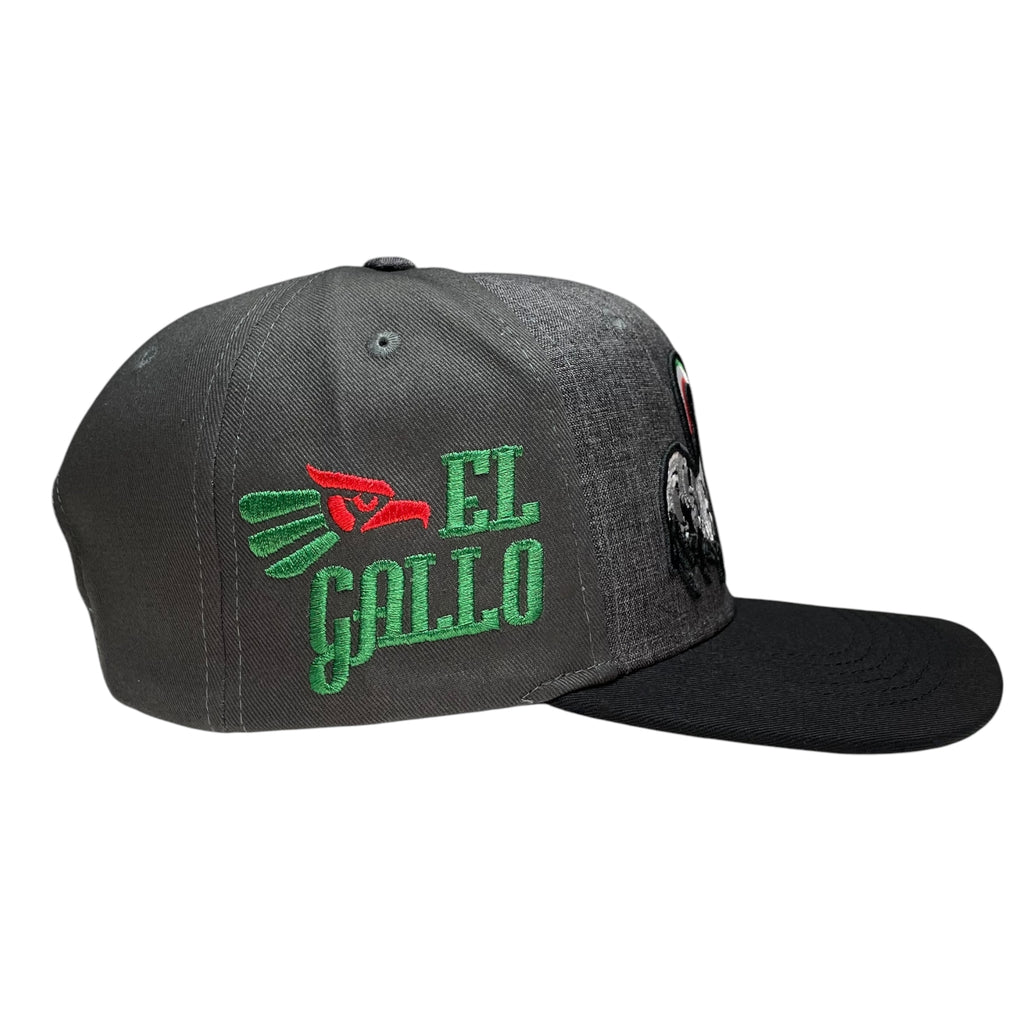 Mexico Rooster El Gallo Embroidered Snapback Hat – Flat Brim Cap