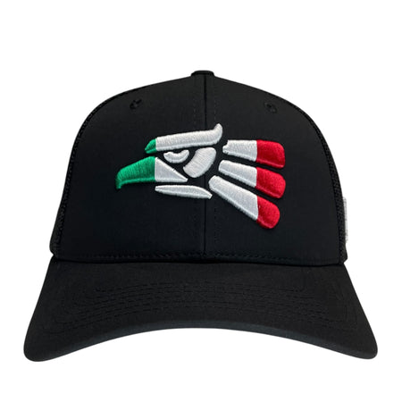 Black Hecho en Mexico Snapback Baseball Cap with Eagle Logo