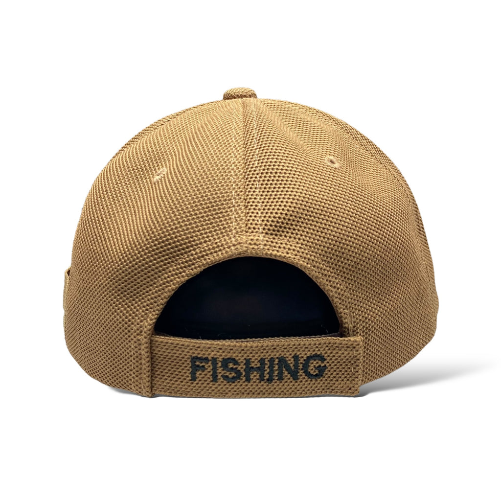 Camo Fishing Cap with American Flag Embroidered Pocket Patch | Wholesale Caps