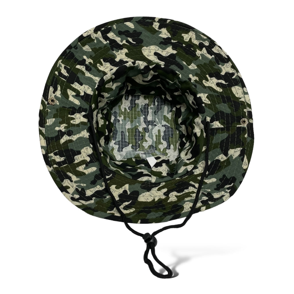 2 Men’s Wide Brim Camo Bucket Hat – Fishing, Hiking, Hunting Cap