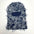 Distressed Knit Full-Face Balaclava Ski Mask - Blue/White Winter Hip-Hop Headgear