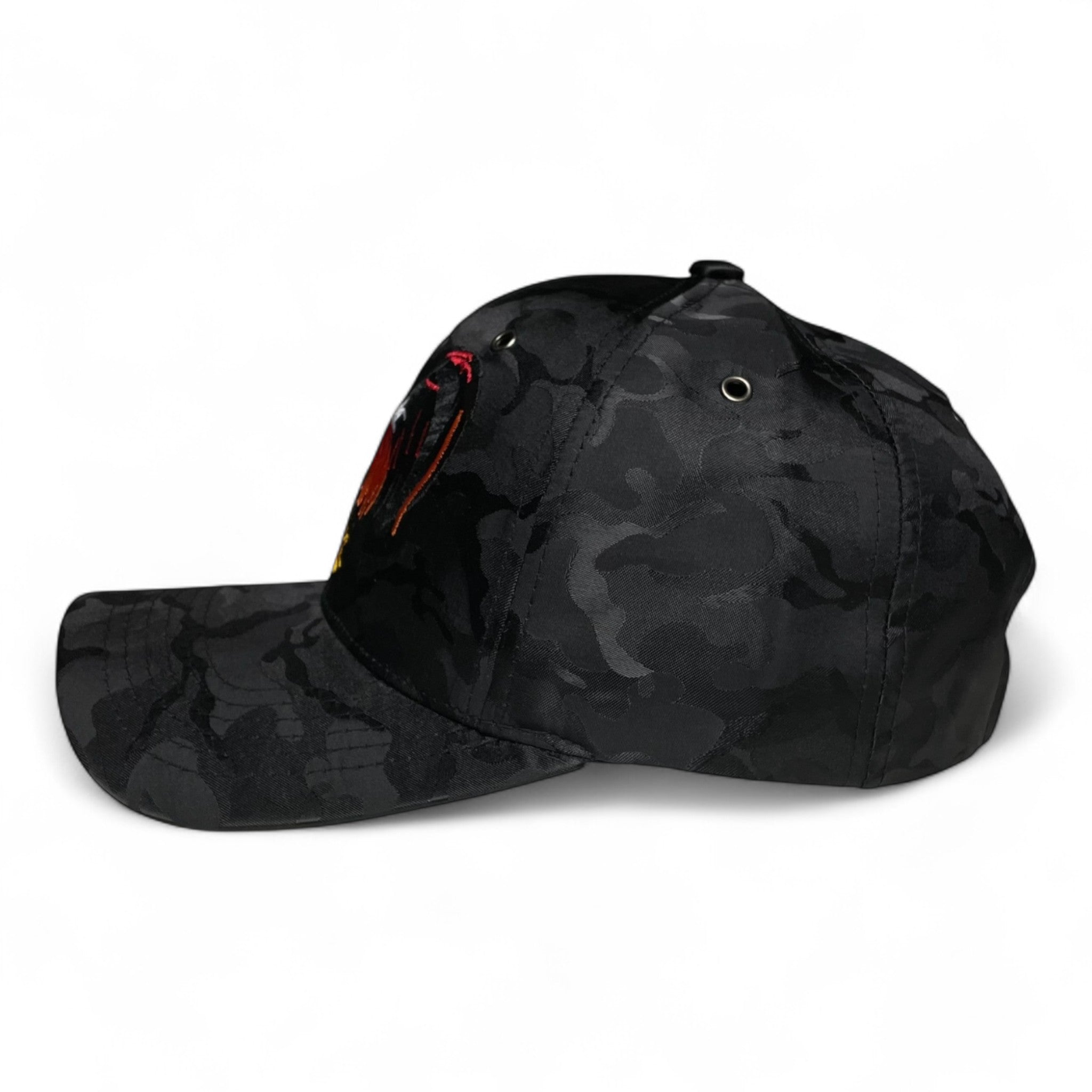 Rooster Embroidered Baseball Cap Black Camo Rodeo Western Style Pack of 2