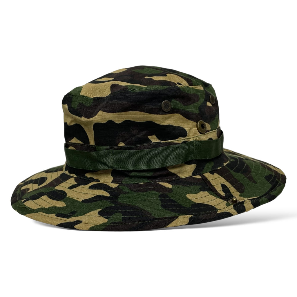 2 Men’s Wide Brim Camo Bucket Hat – Fishing, Hiking, Hunting Cap