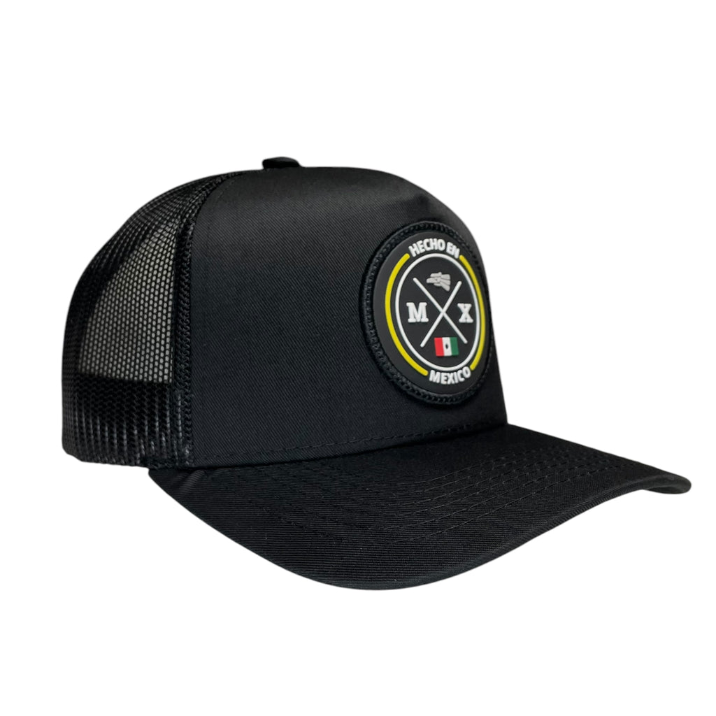 Black Hecho en Mexico Snapback Baseball Cap with Eagle Logo for Men