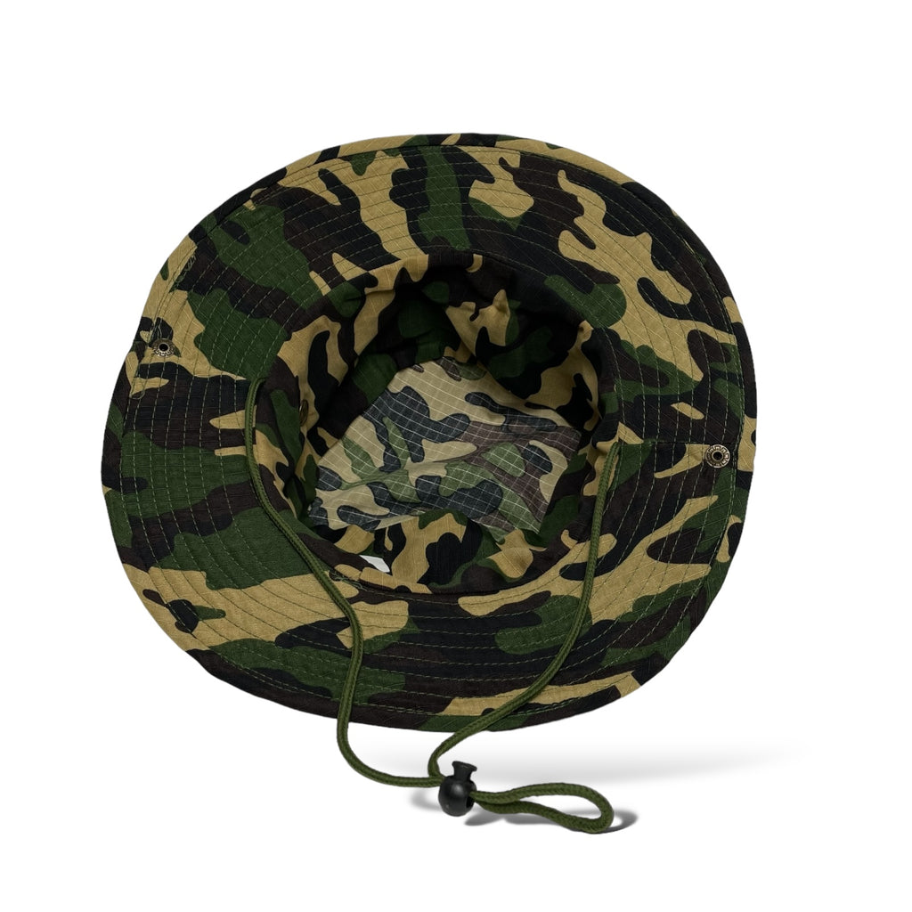 2 Men’s Wide Brim Camo Bucket Hat – Fishing, Hiking, Hunting Cap