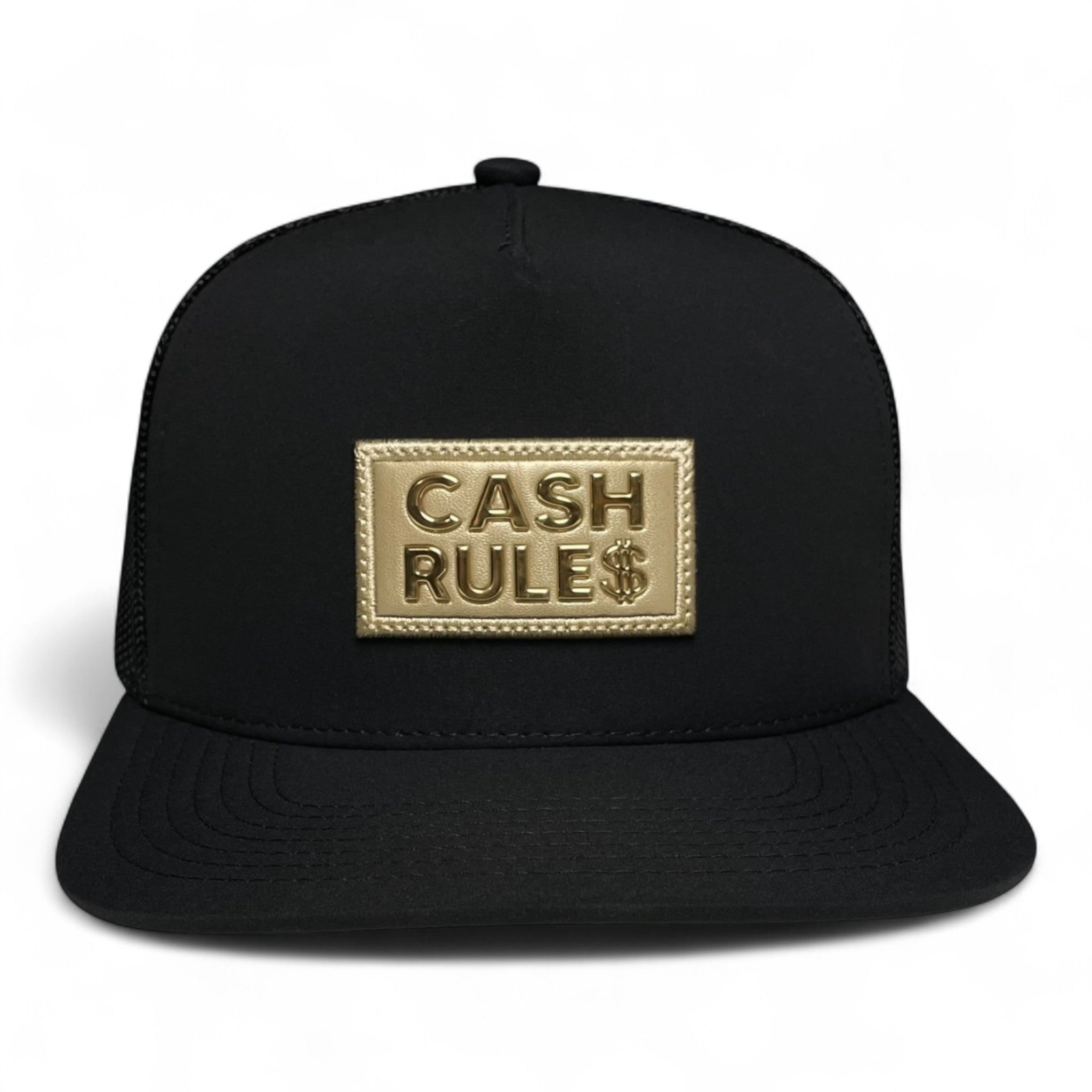 Wholesale Cash Rules Money Dollar Sign Golden Patch Snapback Pack of 3
