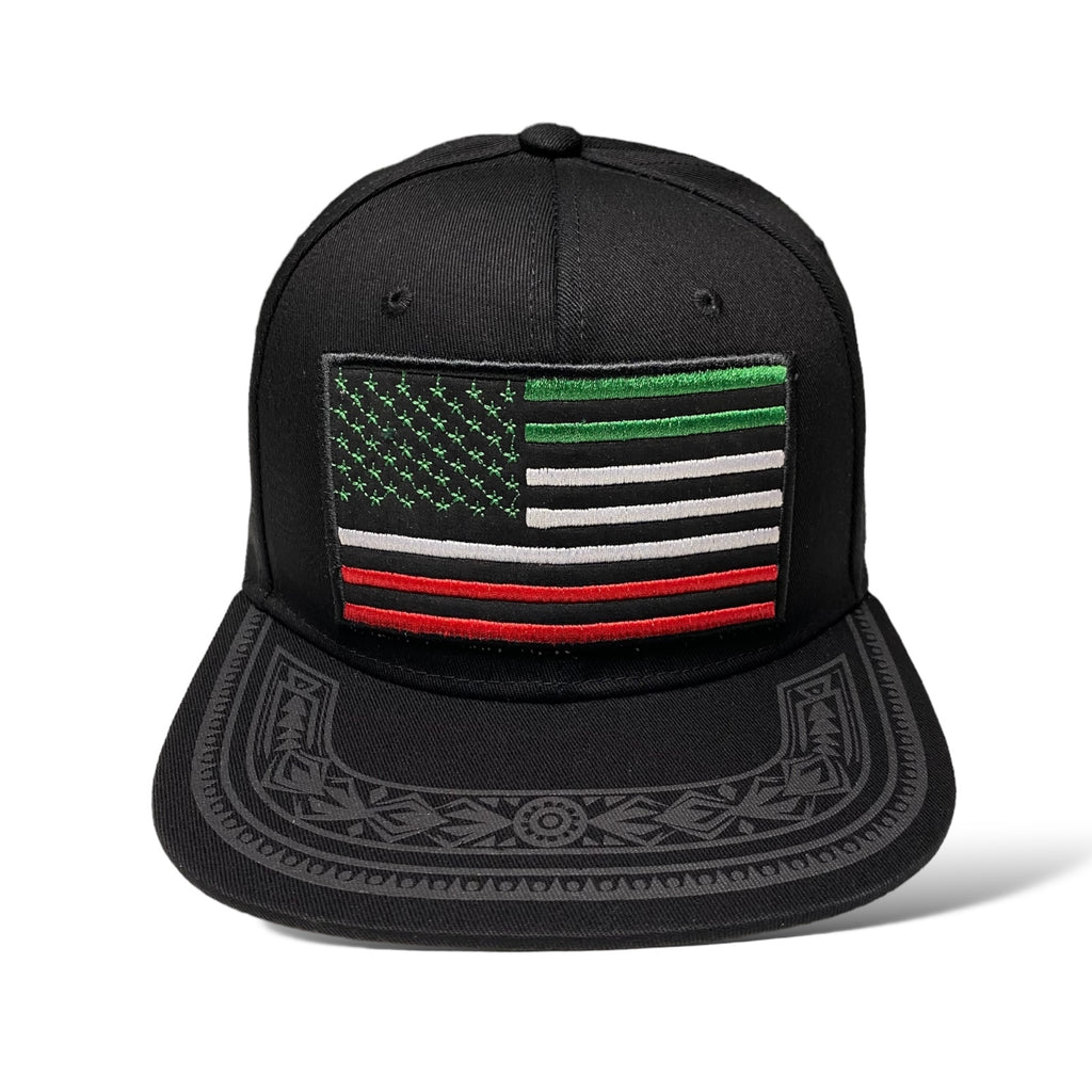 Mexican American Embroidered Frag - Mexico Baseball Snapback Caps