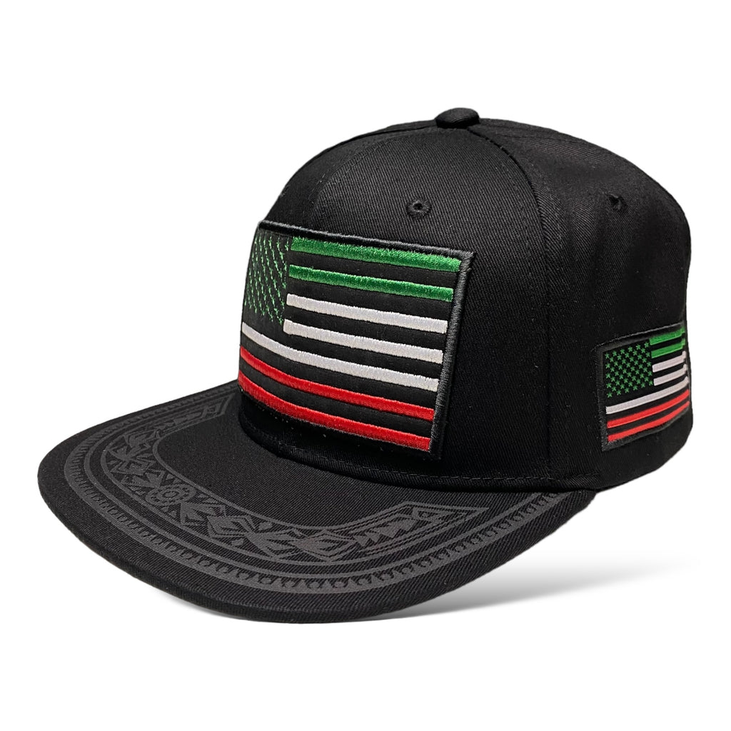 Mexican American Embroidered Frag - Mexico Baseball Snapback Caps