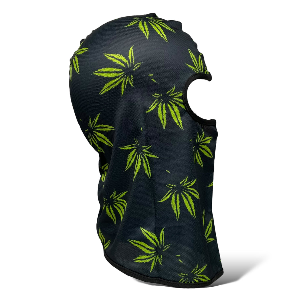 Multicolor Leaf Weed Balaclava Full Face Mask: UV Protection, Windproof