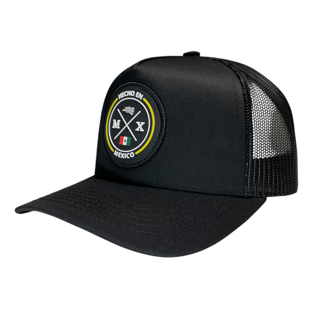 Black Hecho en Mexico Snapback Baseball Cap with Eagle Logo for Men