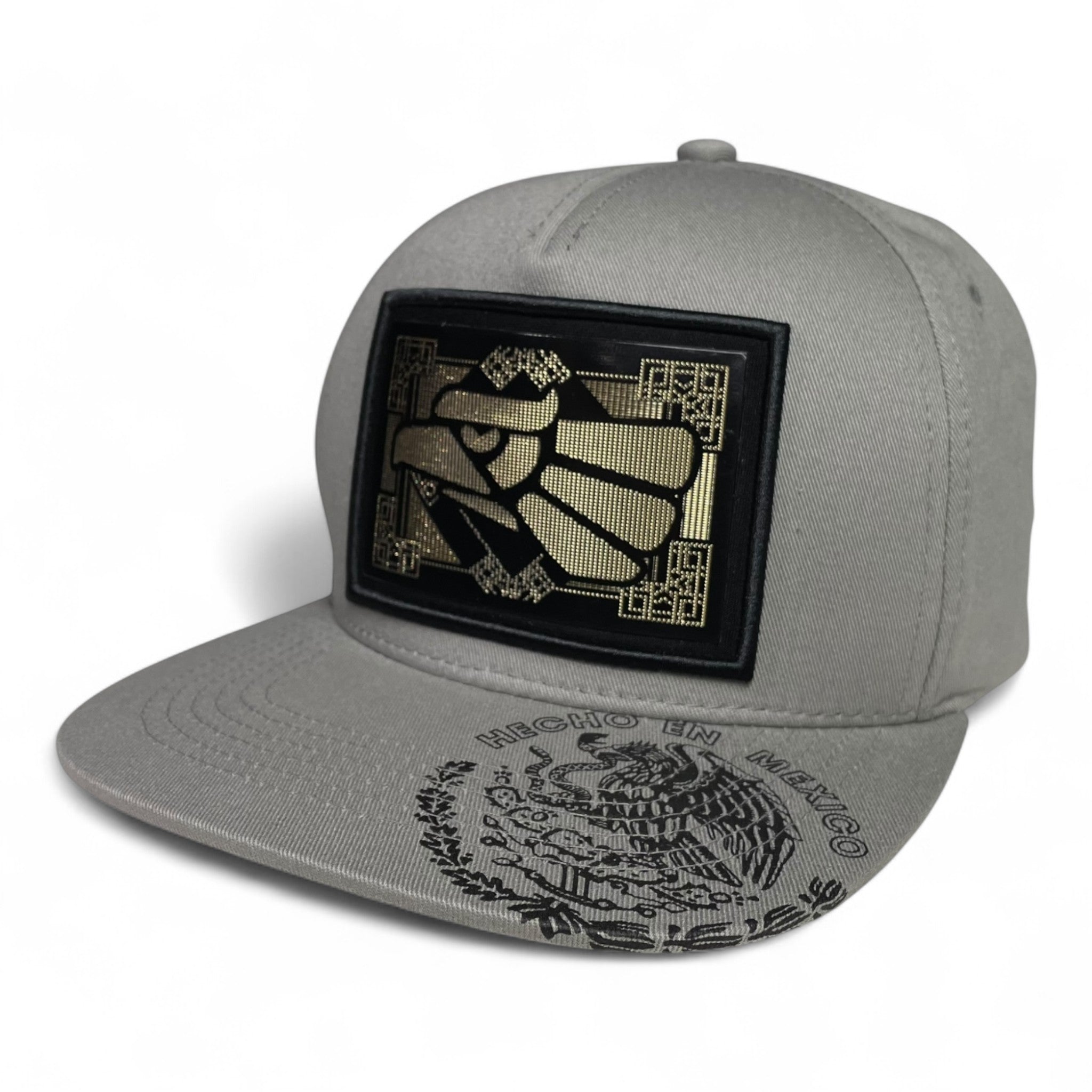 Hecho en Mexico Golden Mexican Eagle Rubber Patch Snapback Cap