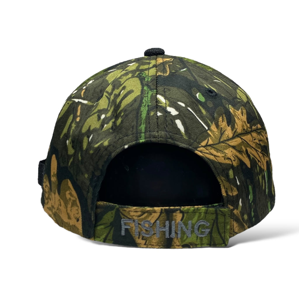 Camo Baseball Fishing Hat Cap with Embroidered American Flag Patch | Wholesale