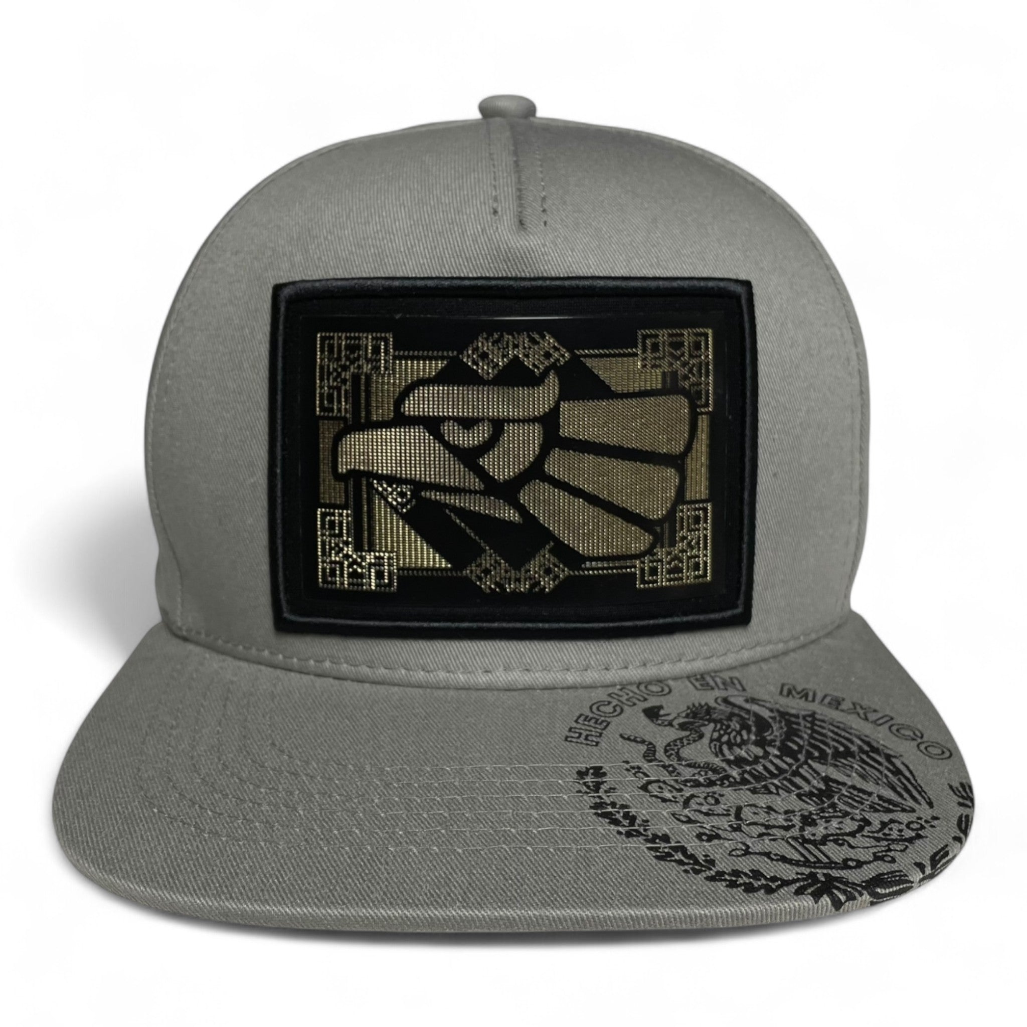 Hecho en Mexico Golden Mexican Eagle Rubber Patch Snapback Cap